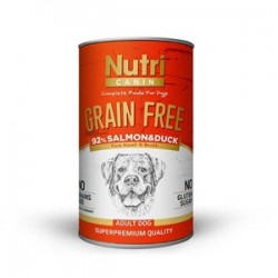 Nutri Canine Tahılsız Somonlu Ördekli Köpek Konservesi 400 Gr Nutri Canine Tahılsız Somonlu Ördekli Köpek Konservesi 400 Gr