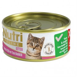 Nutri Feline Kitten Tavuklu Ton Balıklı Yavru Konservesi 85 Gr