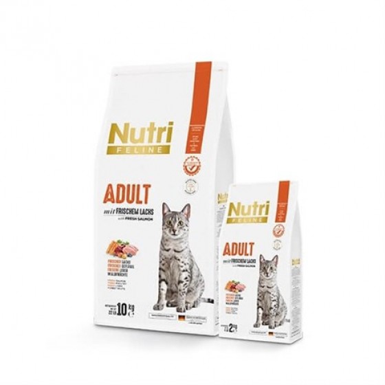 Nutri Feline Somonlu Yetişkin Tahılsız Kedi Maması 10 kg