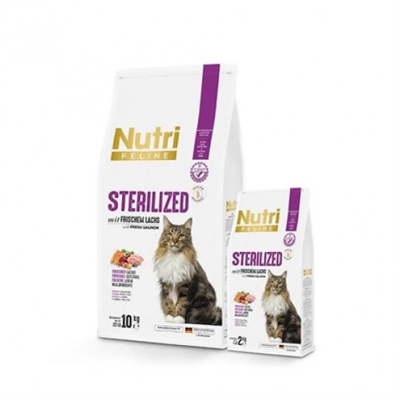 Nutri Feline Sterilised Kısırlaştırılmış Tahılsız Kedi Maması 10 kg