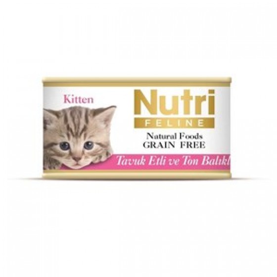 Nutri Feline Kitten Tavuklu Ton Balıklı Yavru Konservesi 85 Gr