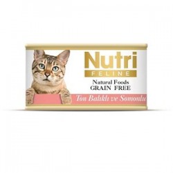 Nutri Feline Tahılsız Ton Balıklı Somonlu Kedi Konservesi 85 Gr Nutri Feline Tahılsız Ton Balıklı Somonlu Kedi Konservesi 85 Gr