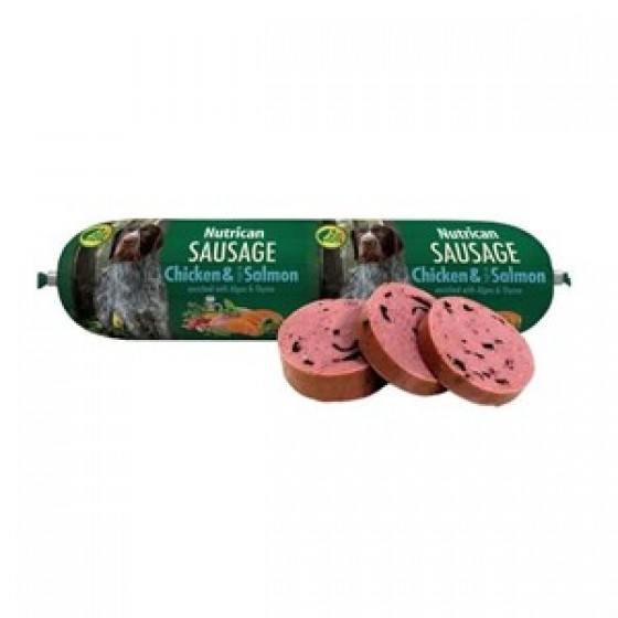 Nutrican Tavuklu & Somonlu Köpek Salamı 800 Gr