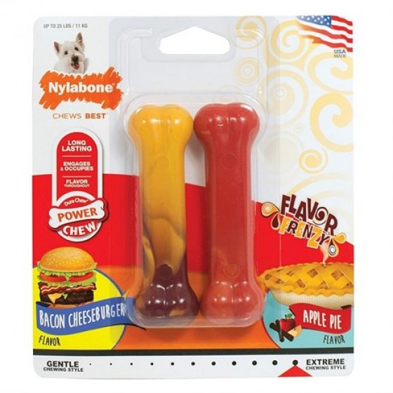 Nylabone Extreme Çifte Lezzet Çiğneme Kemiği 2li Small