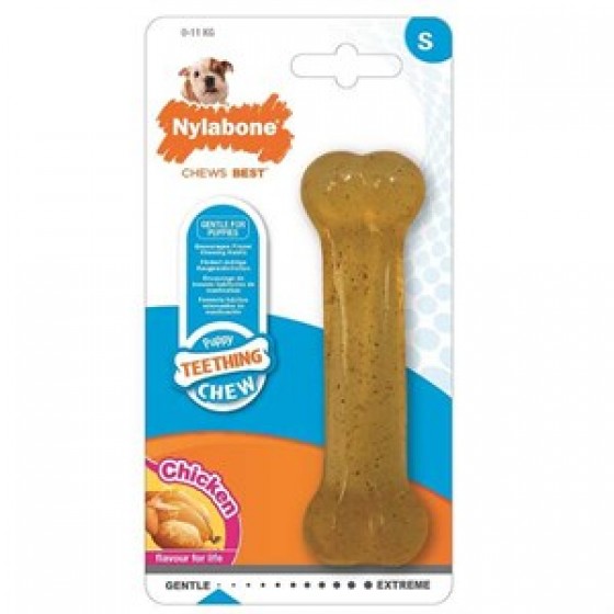 Nylabone Tavuk Aromalı Yavru Çiğneme Kemiği SMALL