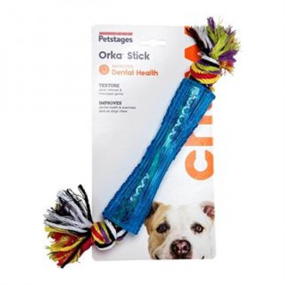 ORKA Stick Büyük Irk Köpekler İçin Diş İpli Kauçuk Köpek Oyuncağı