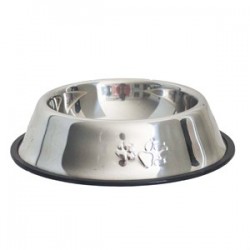 Pati Desenli Çelik Mama Kabı 16 Cm - 8 Oz Pati Desenli Çelik Mama Kabı 16 Cm - 8 Oz