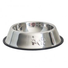 Pati Desenli Çelik Mama Kabı 34 Cm - 96 Oz