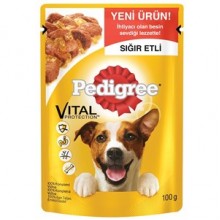 Pedigree Sığır Etli Yetişkin Köpek Konservesi 100 gr