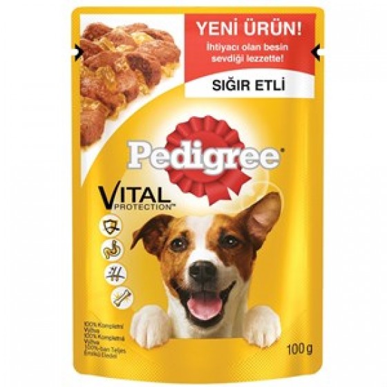 Pedigree Sığır Etli Yetişkin Köpek Konservesi 100 gr