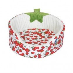 Percell Çilek Kedi ve Küçük Köpek Yatağı 45x45x16,5 Cm