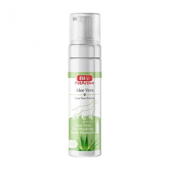 Pet Active Aloe Vera ve Buğday Özlü Kuru Yıkama Köpük Şampuanı 200 Ml