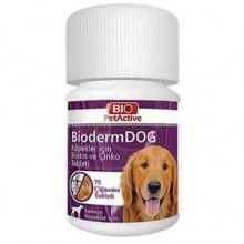 Pet Active Bioderm Köpekler İçin Biotin Çinko 75 Tablet