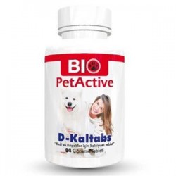 Pet Active D-Kaltabs 84 Tab Kedi ve Köpek Kalsiyum Tableti Pet Active D-Kaltabs 84 Tab Kedi ve Köpek Kalsiyum Tableti