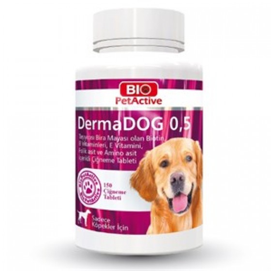 Pet Active Dermadog Brewers Yeast Sarımsaklı Maya Tableti 150 Adet