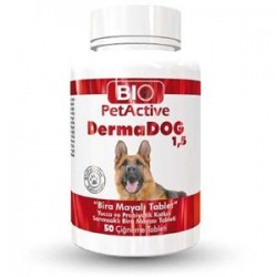 Pet Active DermaDog Sarımsaklı Maya Çiğneme Tableti 100 tb Pet Active DermaDog Sarımsaklı Maya Çiğneme Tableti 100 tb