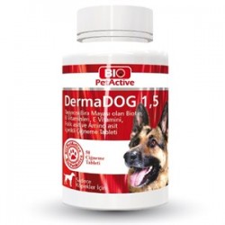 Pet Active DermaDog Sarımsaklı Maya Çiğneme Tableti 100 tb Pet Active DermaDog Sarımsaklı Maya Çiğneme Tableti 100 tb