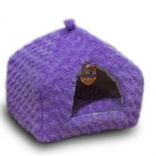 Pet Pretty Peluş Piramit Kedi Köpek Yatağı Lila 45x45 Cm