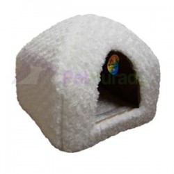 Pet Pretty Peluş Piramit Kedi Köpek Yatağı Beyaz 45x45 Cm Pet Pretty Peluş Piramit Kedi Köpek Yatağı Beyaz 45x45 Cm