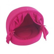 Pet Pretty Perdeli Kedi Yuvası Toz Pembe