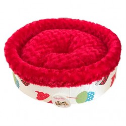 Pet Pretty Spesiyal Kırmızı Köpek Yatağı Cupcake Pet Pretty Spesiyal Kırmızı Köpek Yatağı Cupcake
