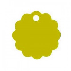 Petag Aluminium Pet İsimliği Altın Sarısı papatya Şekilli Büyük