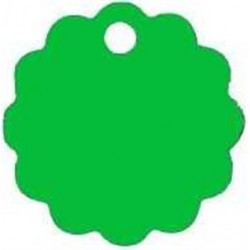 Petag Aluminium Pet İsimliği Yeşil Papatya Şekilli Büyük