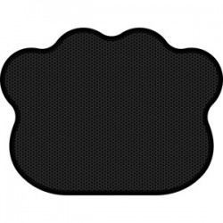PetCorn Elekli Pati Tuvalet Önü Paspası Siyah