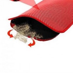 PetCorn Elekli Pati Tuvalet Önü Paspası Kırmızı