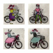 Petdesign Cat Bike Doğal Taş Magnet 4 Lü