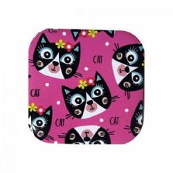 Petdesign Cat Smile Metal Bardak Altlığı 4 Lü Petdesign Cat Smile Metal Bardak Altlığı 4 Lü