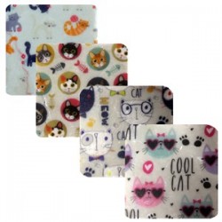 Petdesign Cool Cat Doğal Taş Bardak Altlığı 4 Lü Petdesign Cool Cat Doğal Taş Bardak Altlığı 4 Lü