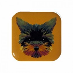 Petdesign Happy Line Dog Metal Bardak Altlığı 4 Lü