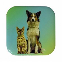 Petdesign Kedi ve Köpekler Metal Bardak Altlığı 4 Lü