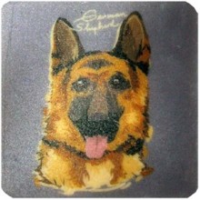 Petdesign Mutlu Köpekler Doğal Taş Bardak Altlığı 4 Lü