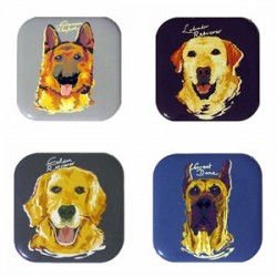 Petdesign Mutlu Köpekler Metal Bardak Altlığı 4 Lü Petdesign Mutlu Köpekler Metal Bardak Altlığı 4 Lü