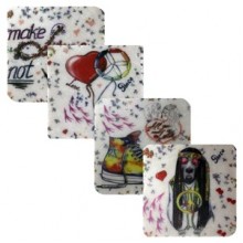 Petdesign Peace Doğal Taş Bardak Altlığı 4 Lü