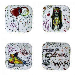 Petdesign Peace Metal Bardak Altlığı 4 Lü Petdesign Peace Metal Bardak Altlığı 4 Lü