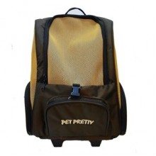 Petpretty Çekçekli Kedi Köpek Taşıma Çantası Kahve