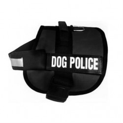 PetPretty Siyah Dog Police Göğüs Tasması Large PetPretty Siyah Dog Police Göğüs Tasması Large