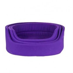 Petprety Kumaş Kedi Köpek Oval Yatağı Mor No:3