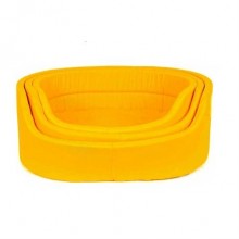 Petprety Kumaş Kedi Köpek Oval Yatağı Sarı No:3