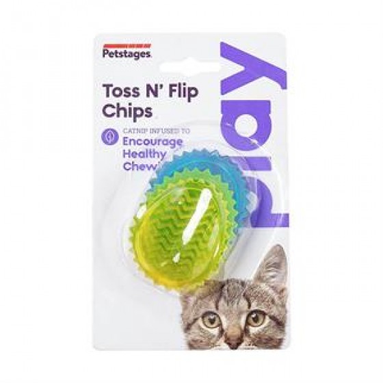 Petstages Toss N' Flip Chips Chew Kedi Oyuncağı