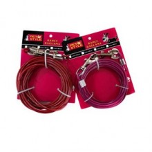 PetStyle Plastik Kaplı Bahçe Bağlama Çelik Halatı 3 mt