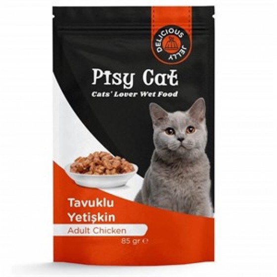 PisyCat Pouch Adult Chicken Kedi Konservesi 85 Gr