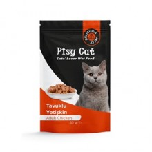 PisyCat Pouch Adult Chicken Kedi Konservesi 85 Gr