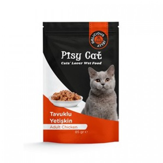 PisyCat Pouch Adult Chicken Kedi Konservesi 85 Gr