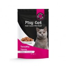 PisyCat Pouch Kitten Chicken Yavru Kedi Konservesi 85 Gr