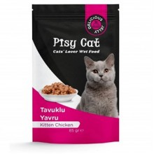 PisyCat Pouch Kitten Chicken Yavru Kedi Konservesi 85 Gr