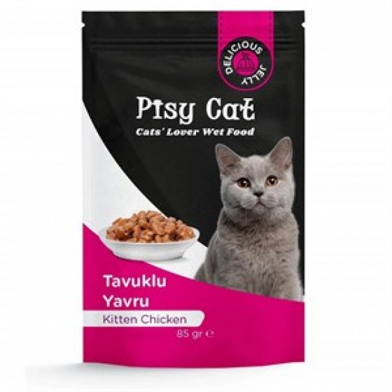 PisyCat Pouch Kitten Chicken Yavru Kedi Konservesi 85 Gr